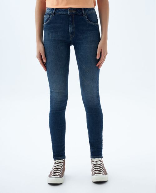 Jean Jegging con desgastes para mujer