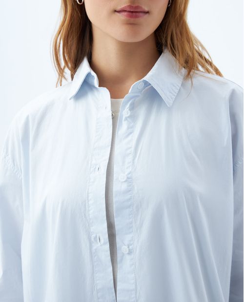 Camisa manga larga de botones para mujer