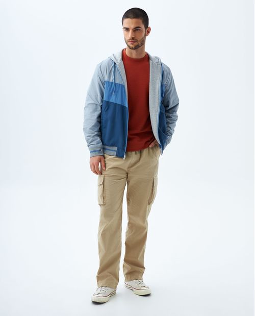 Camiseta de tela con textura para hombre