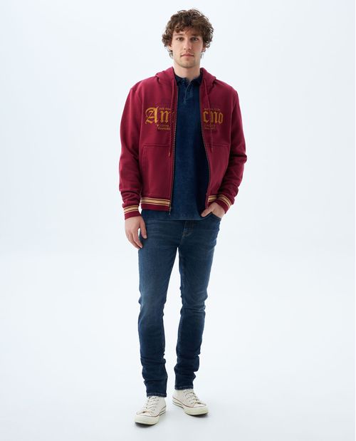 Buzo tipo hoodie con capucha para hombre