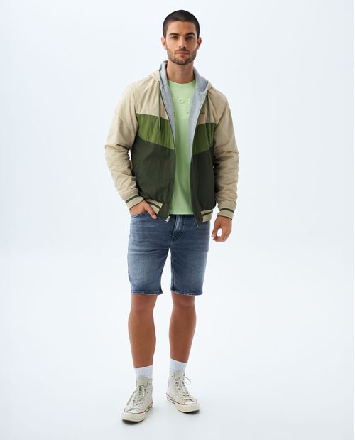 Bermuda gris para hombre