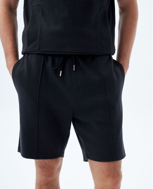 Bermuda tipo jogger en burda para hombre