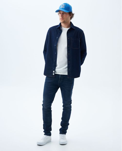 Camiseta slim manga corta para hombre
