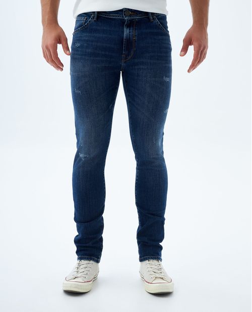 Jean Tapered tono oscuro para hombre