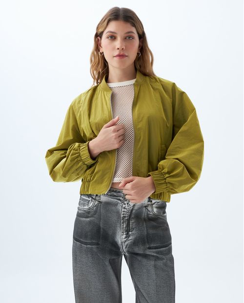 Chaqueta bomber manga amplia para mujer