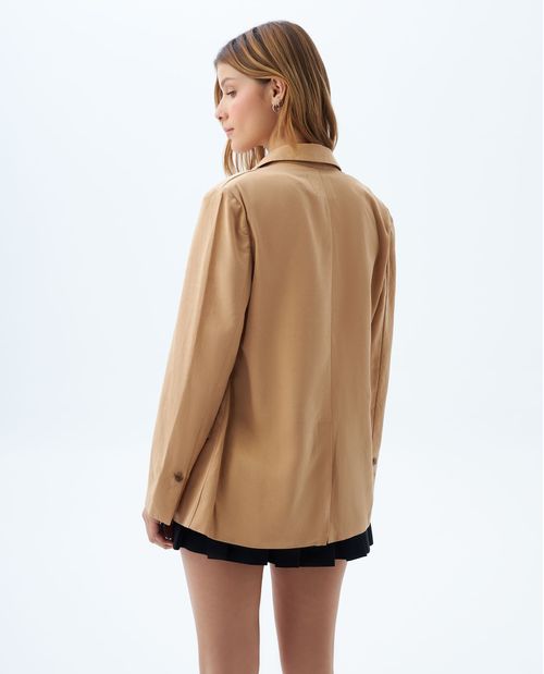 Blazer amplio con botones para mujer