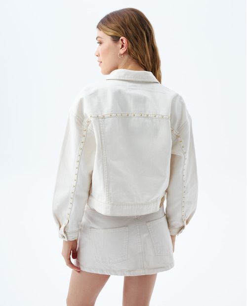 Chaqueta Trucker con taches para mujer