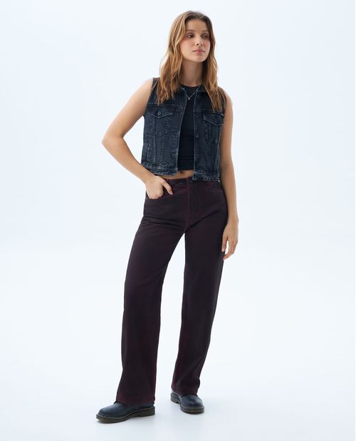 Pantalón Wide Leg con teñido especial para mujer