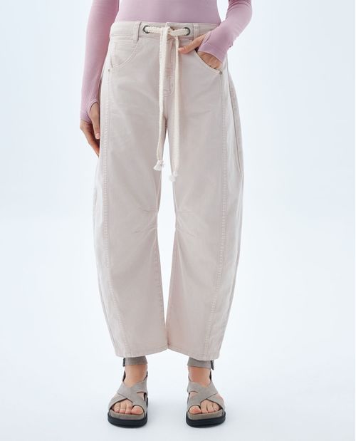 Pantalón baggy con cortes laterales para mujer