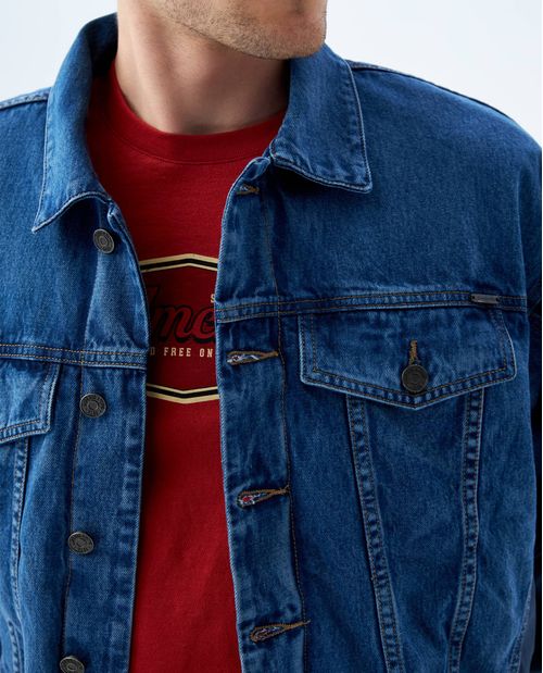 Chaqueta bomber patchwork para hombre