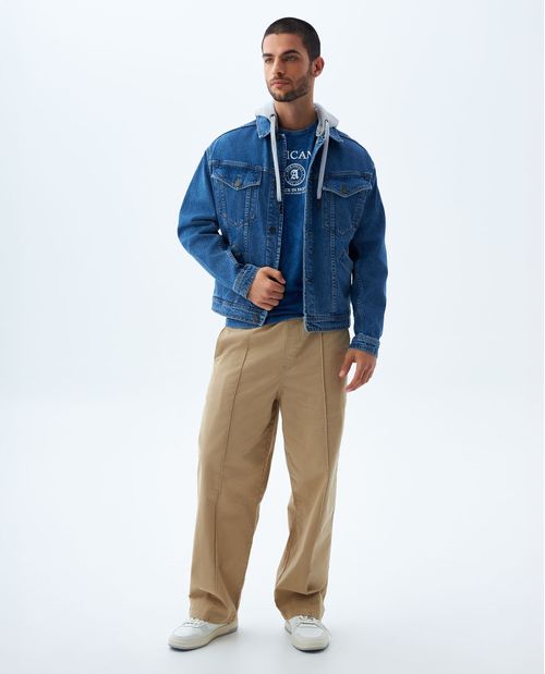 Chaqueta Trucker con capucha para hombre