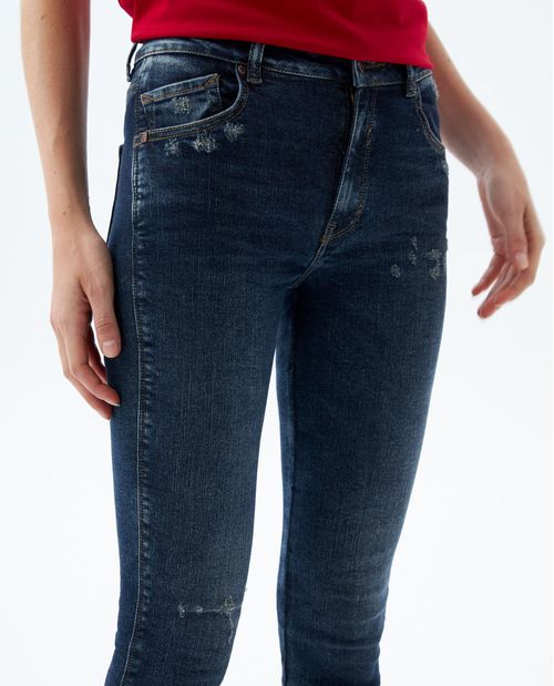 Jean Jegging con tallones para mujer