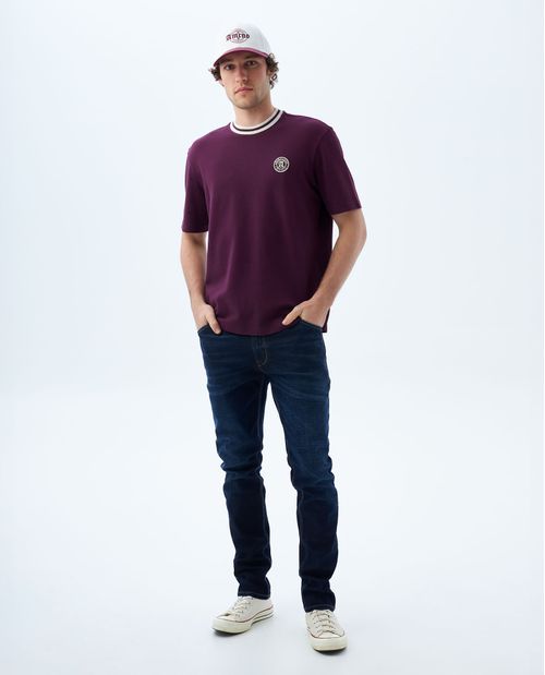 Jean Tapered tono oscuro para hombre