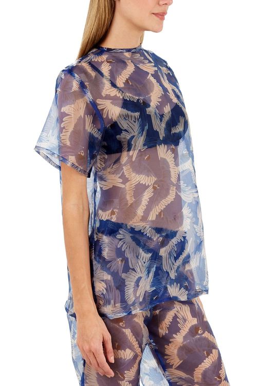 Camiseta Estampado Azul para mujer Joy
