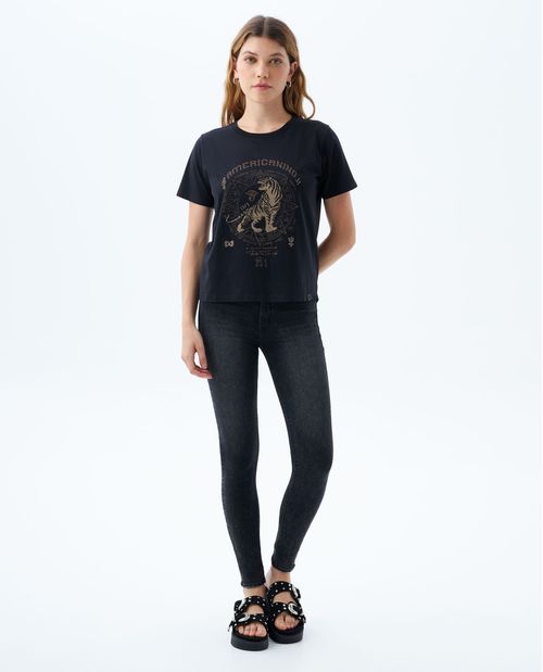 Jean Jegging gris oscuro para mujer
