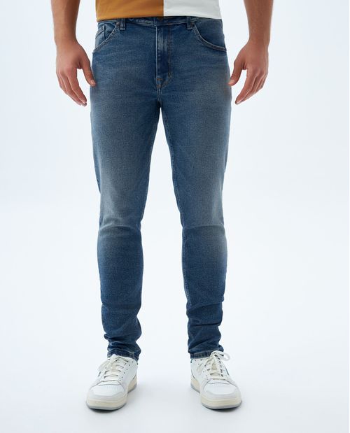 Jean slim con raspones para hombre