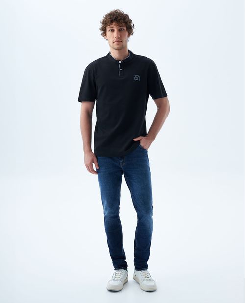 Jean Tapered tono oscuro para hombre