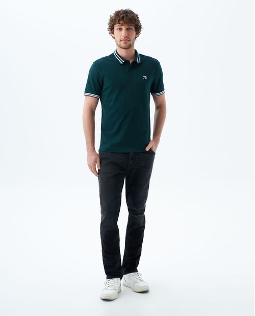 Jean Tapered negro para hombre