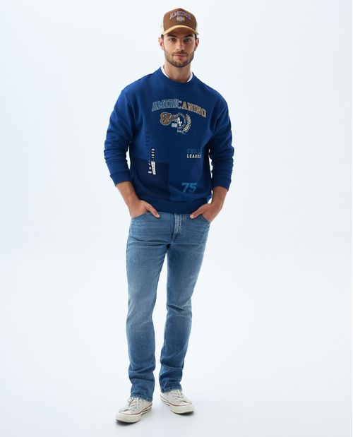 Jean Slim and Straight tono claro para hombre