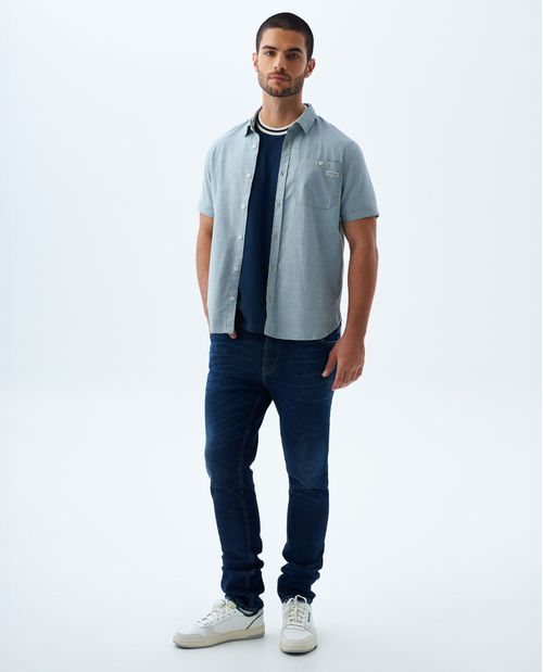 Jean Tapered tono oscuro para hombre