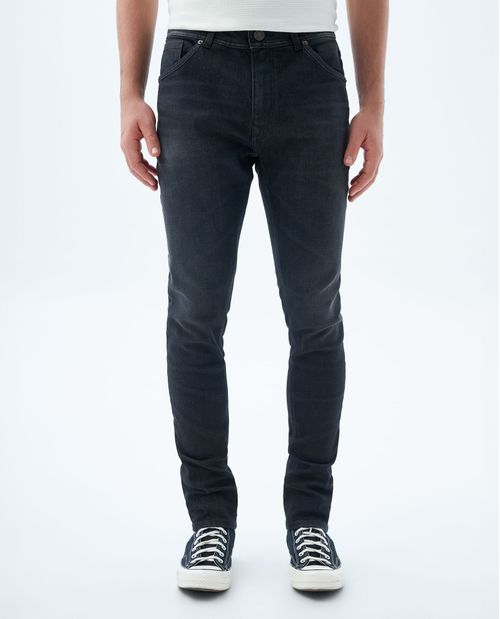 Jean Tapered negro para hombre