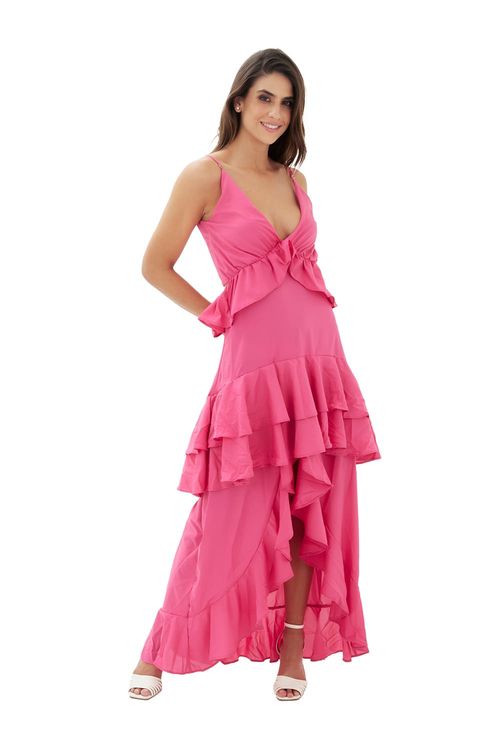 Vestido Largo Fucsia para mujer Radiance