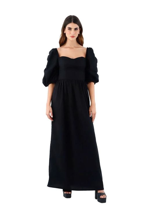 Vestido Largo Negro para mujer Vivien