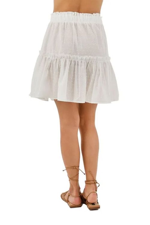Falda Corta Blanco para mujer Bianco