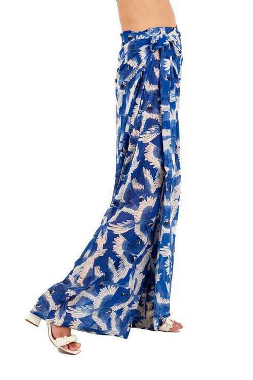 Falda Larga Estampado Azul para mujer Glory