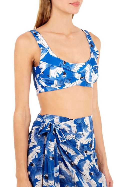 Top Estampado Azul para mujer Stella