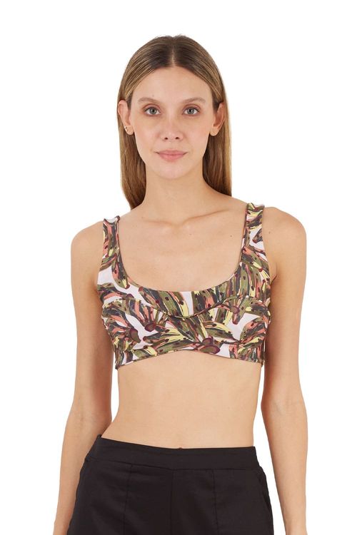 Top Estampado Verde para mujer Stella