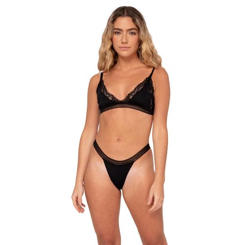 Top Negro para mujer Sissy