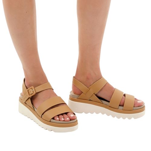 Sandalia Plataforma Beige para mujer Brett