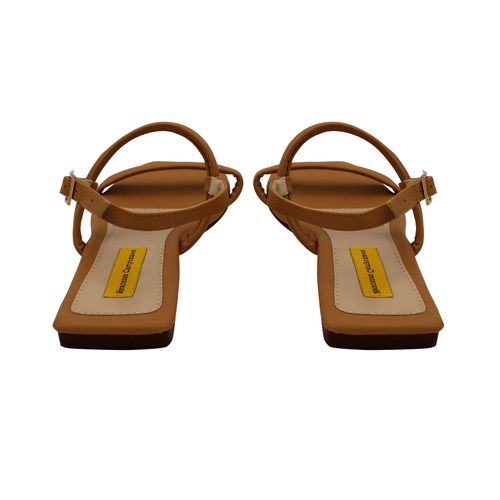 Sandalia Plana Beige para mujer Giulia