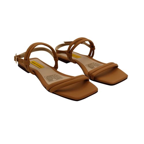 Sandalia Plana Beige para mujer Giulia
