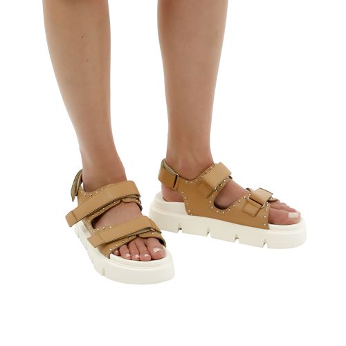 Sandalia Plataforma Beige para mujer Bruna