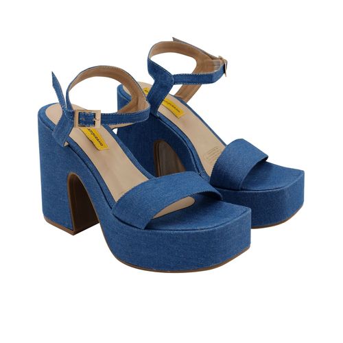 Sandalia Plataforma Azul para mujer Tara