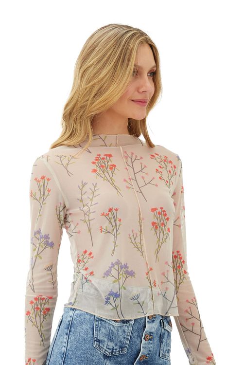 Buzo Estampado Floral Beige para mujer Gea