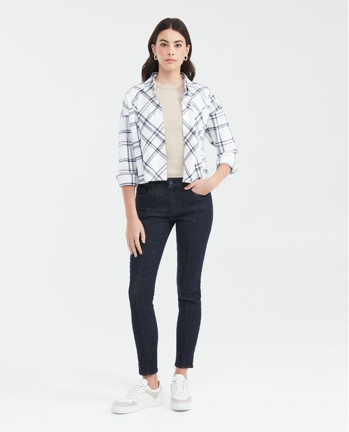 Camisa Estampada Silueta Relaxed para Mujer