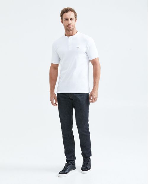 Camiseta Polo Slim Fit Cuello Nerú para Hombre