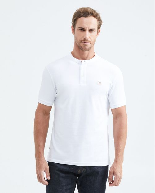 Camiseta Polo Slim Fit Cuello Nerú para Hombre