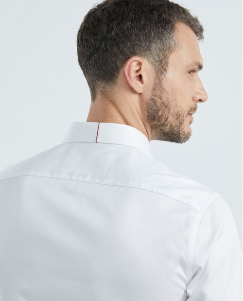 Camisa Premium de Hombre, Slim Fit Manga Larga - Tecnología Twill