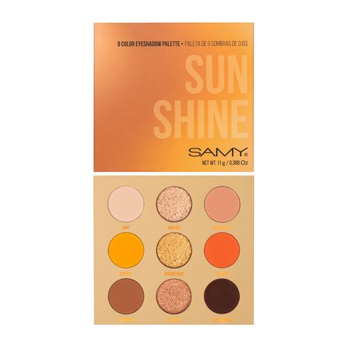 PALETA X 9 SOMBRAS COMPACTAS SAMY # 04. SUSHINE