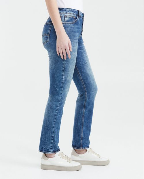 Jean Súper High Rise Boot Cut Azul Medio para Mujer