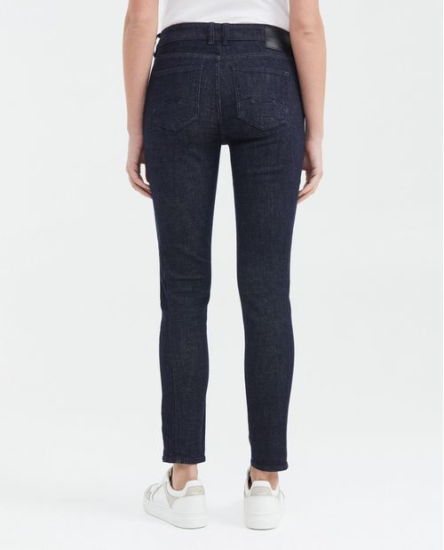 Jean High Rise Bota Slim Azul Ultra Oscuro para Mujer