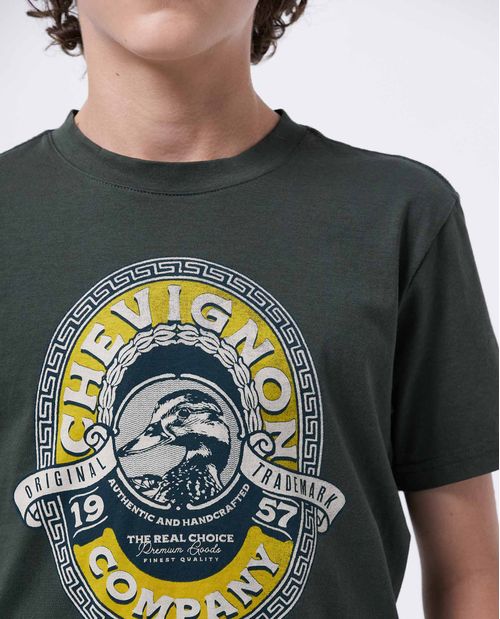Camiseta Estampada en Algodón para Niño
