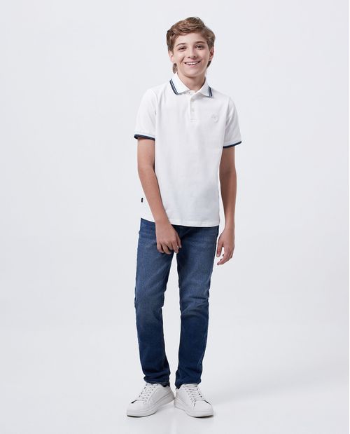 Camiseta Polo Straight Fit para Niño