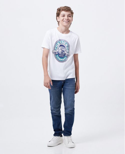 Camiseta Estampada en Algodón para Niño