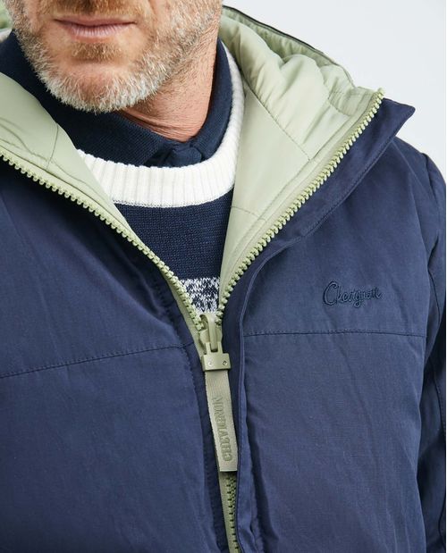 Chaqueta de Hombre, Acolchada con Capucha - Doble Faz
