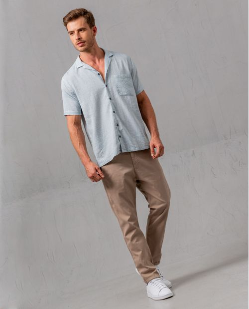 Camisa de manga corta para hombre